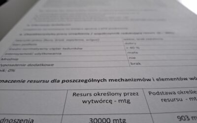 Resurs wózka widłowego